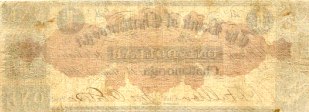Bk Chattanooga $1 back G-50